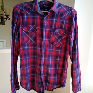 men's plaid top